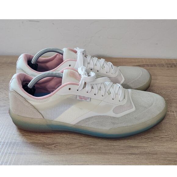 VANS Skate AVE Pro White Powder Pink Ice Bottom Shoes Men's 7 Women's 8.5 - Picture 2 of 10